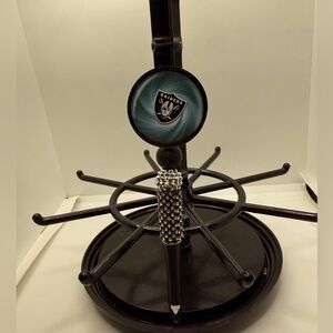 Black Raiders acrylic beaded Pen